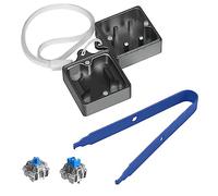 LexonElec Switch Opener Kit con Switch Puller Tastiera in Lega di Alluminio Switch Opener per Cherry MX Gateron Kailh Box Outemu Akko e Panda Switch per Tastiera Meccanica Gaming - Grigio/Blu Navy