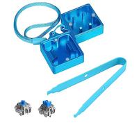 LexonElec Switch Opener Kit con Switch Puller Tastiera in Lega di Alluminio Switch Opener per Cherry MX Gateron Kailh Box Outemu Akko e Panda Switch per Tastiera Meccanica con Magnete Metallo - Blu