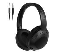 LexonElec x ATTACK SHARK G300 Cuffie Wireless con Cancellazione Attiva del Rumore, Bluetooth 5.3, Bassi Profondi, Audio Stereo HD Over-Ear Gaming, con Microfono Integrato,Leggero,Cuffie 3,5 mm (Nero)