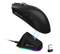 LexonElec x ATTACK SHARK X11 Mouse da Gioco Wireless con Dock di Ricarica Magnetico RGB, Sensore PixArt PAW3311, Leggero 59g Mouse da Gioco Tri-Mode, Cablate/2.4G/BT, Fino a 22K DPI per PC/Mac-nero