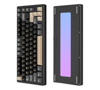 LexonElec x ATTACK SHARK X75 CNC Tastiera da gioco wireless in alluminio al 75%, Tri Mode-BT/2.4G/Cablato, Tastiera meccanica RGB montata su guarnizione, batteria da 10000 mAh, Supporta Win/Mac-Nera