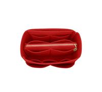 LEXSION Inserto organizer per borsa in feltro con cerniera, borsa tote Shaper Fit Speedy Neverful PM MM, 1-rosso, M