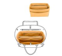 LEXSION, Organizer per borse in feltro, con cerniera, adatto per borse tote Speedy, Neverful, PM, MM, Giallo chiaro, X-Large