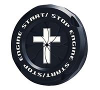 Lexsyn Copertura per avviamento a pressione, design a croce girevole universale, protezione e design, per moto, camper, barche, motore, viaggio, conducente, pendolarismo quotidiano all'aperto