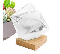 Lexsyn Il dispositivo di previsioni meteo tempesta,Barometro decorativo a forma di cubo | Previsore meteo decorativo con piedistallo,Per la decorazione sulla scrivania, in camera da o in