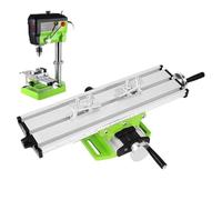 Lexsyn Tavolo da Fresatura a Croce - Macchina in Lega di Alluminio con Asse XY Regolabile e Preciso,Banco Di Regolazione Morsetto E Attrezzatura Trapano - Per Taglio Foratura Fresatura Legno Metalli