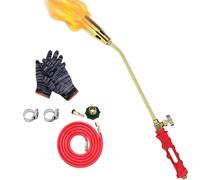 LexTex Nuovo Kit Bruciatore di Erbacce a Propano, Bruciatore Portatile a Propano con Accensione Automatica E Ugelli da 30/35 Mm, Potente Bruciatore di Erbacce a Fiamma(Single Switch,35 Type)