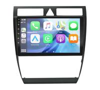 LEXXSON Autoradio Android 2+32G con navigatore per Audi A6 C5 1997-2004 e S6 1999-2004, CarPlay wireless touchscreen da 9 pollici con Bluetooth, Mirror Link, comandi al volante, Wi-Fi integrato