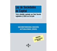 Ley de Sociedades de Capital: Texto refundido aprobado por Real Decreto Legislativo 1/2010, de 2 de julio