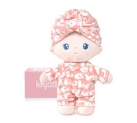 LeyaDoll Bambola Bambino Morbido (9''), Mi Primo Bambola di Straccio per Bambina di 1 Anno Regalo di Compleanno, Natale Giocattoli di Peluche Regalo per Bambini Piccoli Bambino Pudding