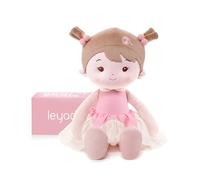 LeyaDoll Bambola di stoffa morbida (40 cm), regalo di nascita e battesimo per bambine - Adorabile giocattolo per neonati 0-3 anni - Il mio primo angelo custode - Principessa Lolly