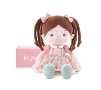 LeyaDoll Bambola morbida(16''), la mia prima bambola di pezza per il regalo di compleanno di una bambina di 1 anno, regalo di battesimo e Natale per bambina e neonati-Meadow Girl