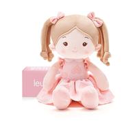LeyaDoll Bambola morbida per bambini (40 cm), la mia prima bambola in tessuto per bambine di 1 anno, regalo di compleanno, bambino - luce per bambina
