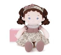 LeyaDoll - Peluche morbido 40 cm, giocattolo per bambini 1-3 anni, morbido peluche da coccolare e masticare, bambola sicura dalla nascita, regalo di nascita per ragazze - Miss Posy