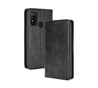 LEYAN Cover per DOOGEE N30, Custodia Folio in Pelle Flip Wallet Libro Case con Portafoglio, Premium PU/TPU Magnetica Cover con Supporto di Stand/Carte Slot (Nero)