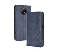 LEYAN Cover per Xiaomi Redmi Note 9T 5G, Custodia Folio in Pelle Flip Wallet Libro Case con Portafoglio, Premium PU/TPU Magnetica Cover con Supporto di Stand/Carte Slot (Blu)