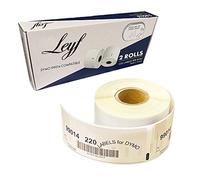 Leyf & 2 rotoli di etichette Dymo Label 99014 54 mm x 101 mm, stampante termica 220 etichette compatibili al 100% con Dymo Seiko