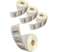 LEYF Etichette Dymo per Labelwriter 11354-4 confezione di etichette in rotolo x 1000 pezzi per rotolo = 4000 etichette, compatibile per stampanti di etichette Dymo Labelwriter e Seiko, 57x32 mm