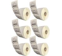 LEYF Etichette Dymo per Labelwriter 11354-6 rotolo x 1000 pezzi per rotolo = 6000 etichette, autoadesive,compatibile per stampanti di etichette Dymo Labelwriter e Seiko, 57x32 mm