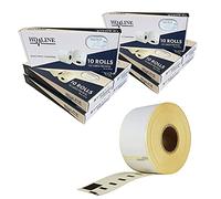 Leyf Etichette per Dymo 99010 - S0722370-89 X 28 mm - 100 rotoli di etichette pacco x 130 pezzi per rotolo = 13000 etichette, autoadesiva, etichette per indirizzi, Compatibile con Dymo e Seiko