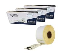 Leyf Etichette per Dymo 99010 - S0722370-89 X 28 mm - 30 rotoli di etichette pacco x 130 pezzi per rotolo = 3900 etichette, autoadesiva, etichette per indirizzi, Compatibile con Dymo e Seiko