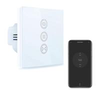Leyf Interruttore per tenda Wi-Fi intelligente, compatibile con Alexa & Google Home, Tuya/Smart Life, motore domestico controllato vocale, bianco