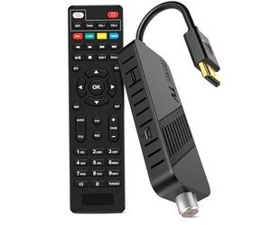 LEYF Ricevitore satellitare DVB-S2 Full HD 1080P HDMI TV Stick nascosto dietro TV display digitale H265 HEVC Main 10 bit telecomando universale 2 in 1 USB