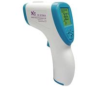 LEYF Termometro digitale per febbre - termometro frontale per adulti, bambini e neonati - display LCD display senza contatto - senza contatto a infrarossi - display a 3 colori - allarme febbre