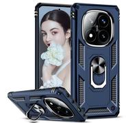 LeYi Cover per Redmi Note 14 Pro 5G/ Note 14 Pro Plus Custodia Militare con 360°Anello Supporto Bumper Antiurto per Xiaomi Redmi Note14Pro/14ProPlus, Blu