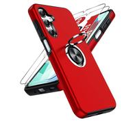 LeYi Cover per Samsung A16/A 16 5G/4G, Custodia in TPU [2 Pellicole in Vetro Temperato] Supporto Anello Magnetico Rotabile 360°, Antiscivolo Militare Case per Samsung Galaxy A16/A 16