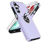 LeYi Cover per Samsung A16/A 16 5G/4G, Custodia in TPU [2 Pellicole in Vetro Temperato] Supporto Anello Magnetico Rotabile 360°, Antiscivolo Militare Case per Samsung Galaxy A16/A 16