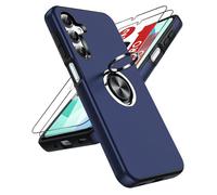 LeYi Cover per Samsung A16/A 16 5G/4G, Custodia in TPU [2 Pellicole in Vetro Temperato] Supporto Anello Magnetico Rotabile 360°, Antiscivolo Militare Case per Samsung Galaxy A16/A 16