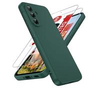LeYi Cover per Samsung A36 5G con 2 Pezzi Vetro Temperato, Custodia Morbida Silicone Liquida TPU Protettivo Ultra Slim Antiurto, Case con Protezione Fotocamera per Samsung Galaxy A 36, Viola