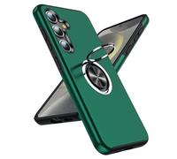LeYi Cover per Samsung Galaxy S25 Plus con 360°Militare Anello Supporto e Protezione Fotocamera, Custodia Antiurto Sottile Dura Robusta TPU Silicone Bumper Case Custodie Samsung S25 Plus, Verde