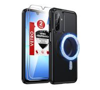 LeYi Magnetica Cover per Samsung Galaxy A17/A26/A16 5G con 2 Vetro Temperato, [Compatibile con MagSafe] Custodia Protezione Resistente Antigraffi TPU Bumper Antiurto Protettiva Case, Nero