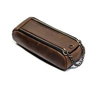 LEYILE Astuccio portapenne multifunzione vintage creativo scuola cancelleria in pelle borsa grande capacità