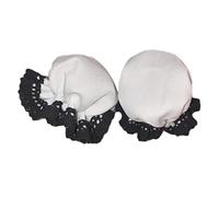 LEYILE Donne Danzatrice Cosplay Acconciatura Nero Bianco Copricapo Balletto Danza Elastico Fascia Cosplay Accessorio
