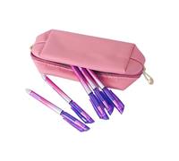 LEYILE Grande capacità penna leggero PU matita borsa matita caso penna matita borsa portatile cosmetici