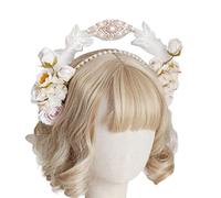 LEYILE Moda Matrimonio Colorato Fiore Decor Fascia Dei Capelli Corone Delicate Con Doppio Strato Stage Partito Donne Per Testa