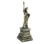 Leylor Mini Empire State Model, Statua della Libertà Modello di edificio in metallo Decorazione da scrivania Regalo Famoso modello di edificio