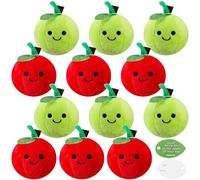 Leyndo 12 pezzi Back to Toys Apple morbido animale dell'occhio di Dio con tasca per carte gioco primo giorno di autunno bomboniere per il Ringraziamento Vbs attività 7,6 cm