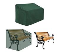 leyomgamz Copertura protettiva per panchina da giardino impermeabile - 2 posti antivento, resistente ai raggi UV 210D poliestere Oxford tessuto, 134 x 66 x 89cm (verde)