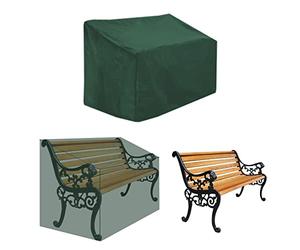 leyomgamz Copertura protettiva per panchina da giardino impermeabile - 2 posti antivento, resistente ai raggi UV 210D poliestere Oxford tessuto, 134 x 66 x 89cm (verde)