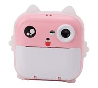 LEYT Fotocamera Digitale per Bambini, Ricarica USB Auto Focus Fotocamera Digitale per Bambini 5V con 3 Rotoli di Carta da Stampa per la Casa (Rosa)