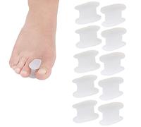 LEZED Gel Correttore Alluce Valgo Sollievo per borsite Separatori Dito del Piede per le dita Sovrapposte Divaricatore per Dita Aiuta a Ridurre Dolori ai Piedi e Alluce Valgo 10 Pezzi