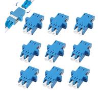 LEZED Lc Connettore Lwl Adattatore Duplex Lc 10 Pcs Adattatore In Fibra Ottica, Upc Duplex Fibra Ottica Extender, Adattatore Monomodale Duplex Lc, Per Trasmissione Dati In Fibra Ottica, Rete Locale