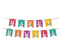 Lezevn Diwali Decorazioni Festival indiano delle luci decorazione del partito Bunting Banner per India Light Festival Celebrazione Diwali
