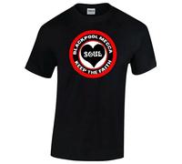 LEZHONGQIU Blackpool Mecca Northern Soul Wigan Casino Torch Twisted Wheel Men's T-Shirt Unisex Black Men Tees 3XL