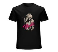 LEZHONGQIU Blondie Mic Men's T-Shirt Unisex Black Men Tees M