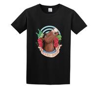 LEZHONGQIU Bojack Horseman TV Series Men's T-Shirt Unisex Black Men Tees 3XL